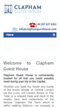 Mobile Screenshot of claphamguesthouse.com